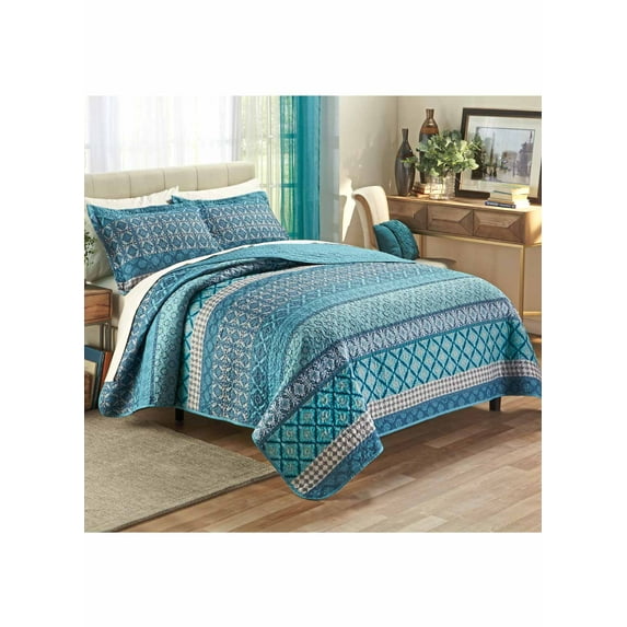 Jewel Tone Quilt Set