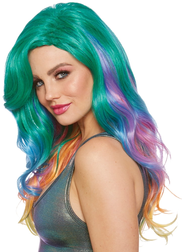 Jewel Tone Rainbow Wig