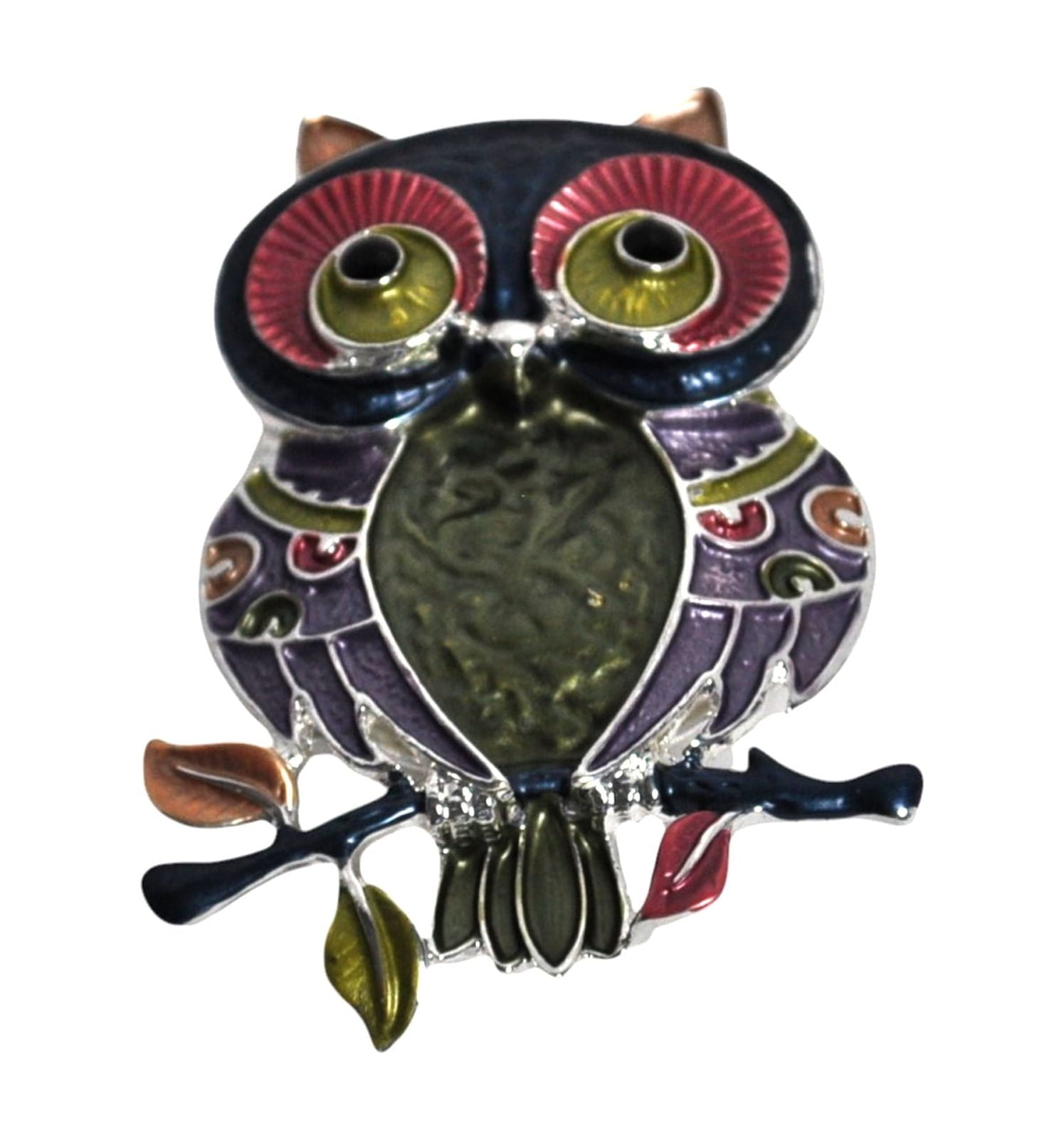 Jewel Toned Owl Magnetic Needle Minder