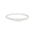 thumbnail image 1 of AFFY Dainty Stackable Opal Promise Band Ring in 14K White Gold over Sterling Silver-5, 1 of 5