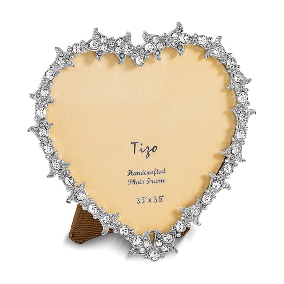 Jewel-tone Crystal Heart Photo Frame