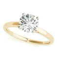 thumbnail image 1 of JewelMore 0.5 Carat & 1 Carat Certified 14K Diamond Cathedral Solitaire Engagement Ring for women (I-J Color, I2-I3 Clarity), 1 of 13