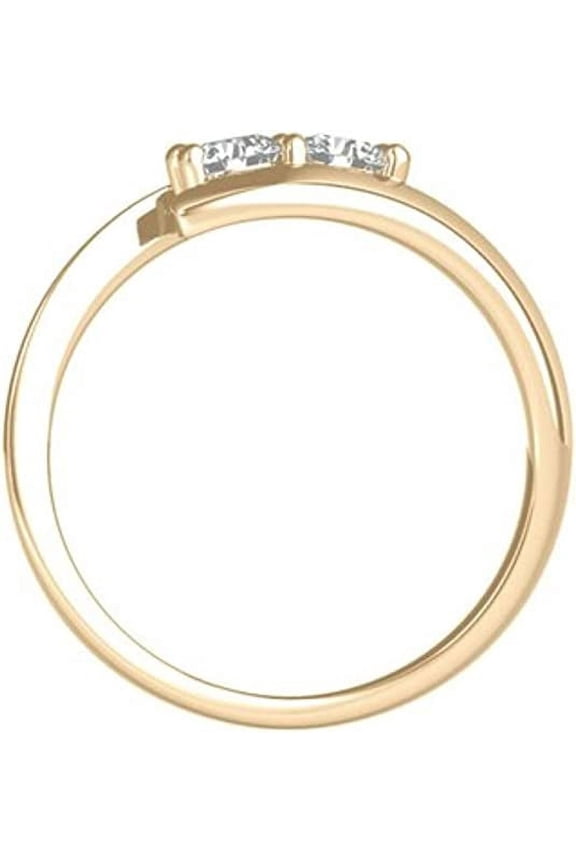 Two Stone Ring Forever Us 1/4 ct tw Diamonds 14K Yellow,White or Rose Gold (I-J/ I2-I3)