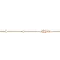 thumbnail image 1 of JewelStop 10K Gold 0.8mm 18in Double Extendable Cable Chain with Diamond Cut/Textured Finish and Spring Ring Clasp (Rose Gold), 1 of 7
