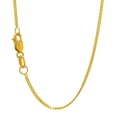thumbnail image 1 of JewelStop 10k Solid Yellow Gold 1.5 Mm Gourmette Curb Chain Necklace 22" Lobster Claw Clasp - 3.14gr., 1 of 5