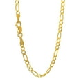 thumbnail image 1 of JewelStop 10k Solid Yellow Gold 3.7 Mm Figaro Chain Necklace 20", 1 of 5