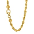 thumbnail image 1 of JewelStop 10k Solid Yellow Gold 3 Mm Diamond-cut Rope Chain 20" Lobster Claw - 10.67gr., 1 of 5
