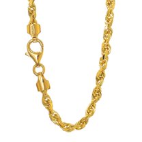 JewelStop 10k Solid Yellow Gold 3 Mm Diamond-cut Rope Chain 22" Lobster Claw - 11.72gr.