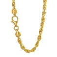 thumbnail image 1 of JewelStop 10k Solid Yellow Gold 3 mm Diamond-Cut Rope Chain Necklace 18" 20" 22" 24" 30 Lobster Claw - 9.61gr., 1 of 5