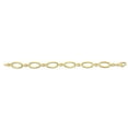 thumbnail image 1 of JewelStop 14K Gold Yellow 10mm Shiny Oval Fancy Link Bracelet, Lobster Clasp - 7.5 Inches, 1 of 3