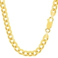 thumbnail image 1 of JewelStop 14K Yellow Gold 22in 6.2mm Curb Chain with Lobster Clasp, 1 of 4