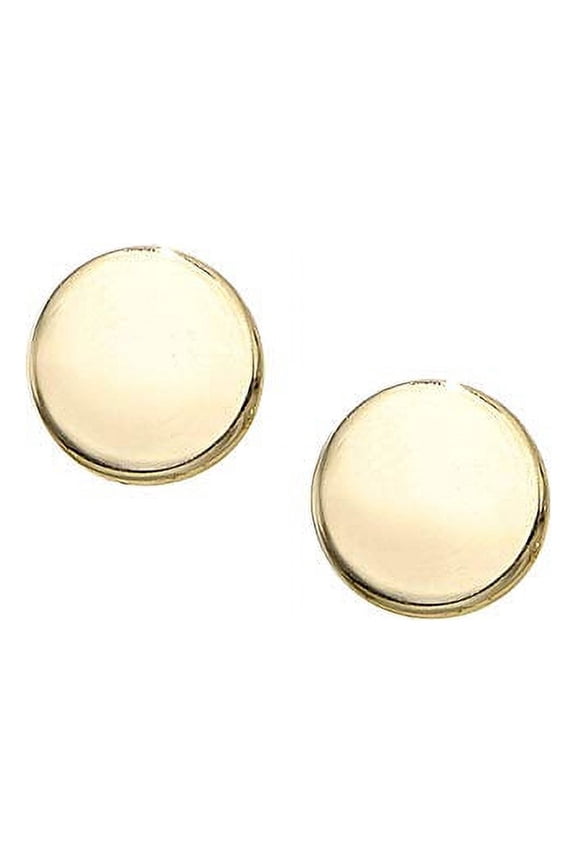 JewelStop 14K Yellow Gold 5.5mm Polished Round Post Earrings with Push Back Clasp