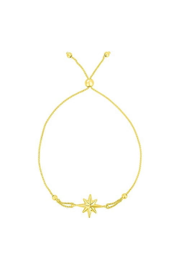 JewelStop 14K Yellow Gold Friendship Bracelet, Draw String Clasp - 9.25 Inches