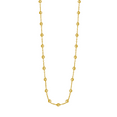 thumbnail image 1 of JewelStop 14K Yellow Gold Polished Finish Layering Saturn Bead Necklace with Lobster Clasp - 18", 1 of 6