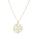 thumbnail image 1 of JewelStop 14k 2-Tone Gold Shiny 34x29mm Tree of Life Pendant Necklace - 18 Inches, 3gr., 1 of 3