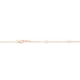 thumbnail image 1 of JewelStop 14k Rose Gold Diamond Cut/ Textured Finish Lite Rolo Double Extendable Chain, Lobster Clasp - 18" Total length, jump ring at 16" and 17"., 1 of 4