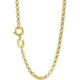 thumbnail image 1 of JewelStop 14k Semi-Solid Yellow Gold 1.85 mm Lite Rolo Chain Necklace, Spring Ring - 18 Inches, 1.5gr., 1 of 4