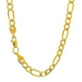 thumbnail image 1 of JewelStop 14k Semi-Solid Yellow Gold 5.4 mm Lite Figaro Chain Necklace, Lobster Claw Clasp-24 Inches, 1 of 3