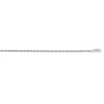 thumbnail image 1 of JewelStop 14k Shiny White Gold 0.8mm Carded Pendant Rope Chain Necklace, Lobster Claw - 18 Inches, 1 of 3