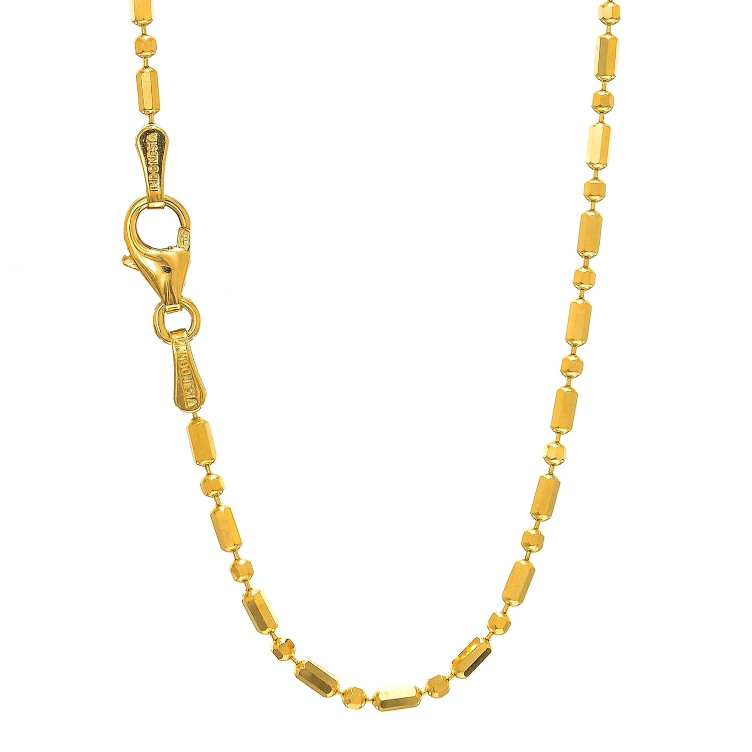Jewelstop Cavigliera In Oro Giallo 14k – 25,4 Cm – Catena Mariner 3,2 Mm Con Chiusura A Moschettone – Gioiello Di Classe