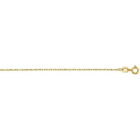 JewelStop 14k Solid Gold Yellow White or Rose 0.6 mm Milano Rope Chain Necklace 16" 18" 20" Spring Ring Clasp