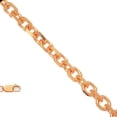 thumbnail image 1 of JewelStop 14k Solid Rose Gold 0.8 mm Cable Chain Necklace 18" Lobster Claw Clasp - 1.03gr., 1 of 6