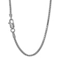 thumbnail image 1 of JewelStop 14k Solid White Gold 1.3 mm Ice Chain Necklace, Lobster Claw Clasp - 16 Inches, 1.96gr., 1 of 5