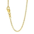 thumbnail image 1 of JewelStop 14k Solid Yellow Gold 1.4 Mm Cable Chain Necklace 18" Lobster Claw Clasp - 2.29gr., 1 of 5