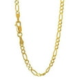 thumbnail image 1 of JewelStop 14k Solid Yellow Gold 2.8 mm Figaro Chain Necklace, Lobster Claw Clasp - 24 Inches, 6gr., 1 of 6