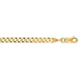 thumbnail image 1 of JewelStop 14k Solid Yellow Gold 3.2mm Diamond-cut Comfort Curb Chain Necklace, Lobster Claw -22 Inches, 1 of 3