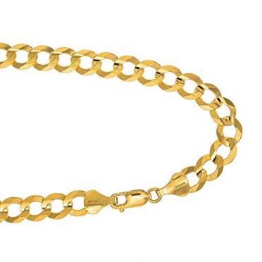 14k Yellow Gold Circle Euro Link Chain Bracelet 7.5 Inch 6mm – 2.4 Grams