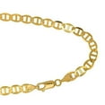 thumbnail image 1 of JewelStop 14k Solid Yellow Gold 6.3 mm Mariner Chain Bracelet, Lobster Claw Clasp - 8.5 Inches, 7.8gr., 1 of 7