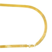 JEWELSTOP DESIGNER JEWELRY FOR LESS JewelStop 14k Solid Yellow Gold 6mm Super Flexible Silky Imperial Herringbone Bracelet -7"