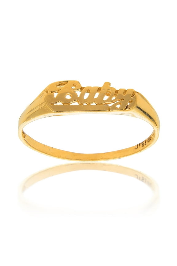 JewelStop 14k Solid Yellow Gold Ring Size 3