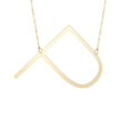 thumbnail image 1 of JewelStop 14k Yellow Gold 15mm Polished Initial-P Pendant on JewelStop 14k Gold 18" 0.8mm Extendable Classic Cable Chain, 1 of 3