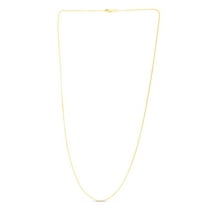 JewelStop 14k Yellow Gold 16in 1mm Gourmette Chain with Lobster Clasp