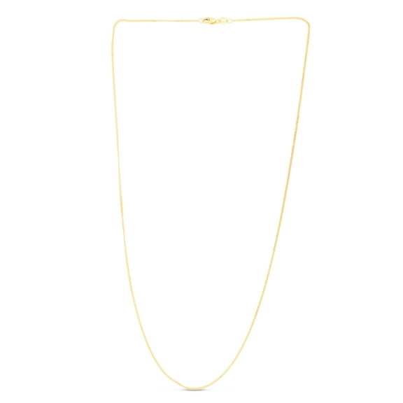 JewelStop 14k Yellow Gold 16in 1mm Gourmette Chain with Lobster Clasp