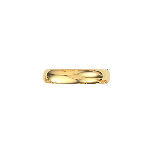 JewelStop 14k Yellow Gold 9/16 Inches High Polished Design Bangle, 19 ...