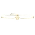 thumbnail image 1 of JewelStop 14k Yellow Gold 9.7x9.5mm Polished Adjustable Initial-B Bracelet with Draw String Clasp 9.25", 1 of 3