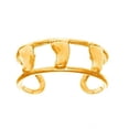 thumbnail image 1 of JewelStop 14k Yellow Gold Bare Feet Foot Toe Ring Adjustable, 1gr., 1 of 3