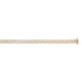 thumbnail image 1 of JewelStop 14k Yellow Gold Diamond Cut/textured Finish 4mm Pave Classic Miami Cuban Chain, Box, Both Side Figure 8 Clasp - 18",20",22",24", 1 of 5