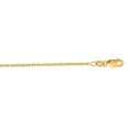 thumbnail image 1 of JewelStop 18K Yellow Gold Diamond Cut/ Textured Finish 1.4mm Cable Chain with Lobster Clasp - 16", 1 of 6