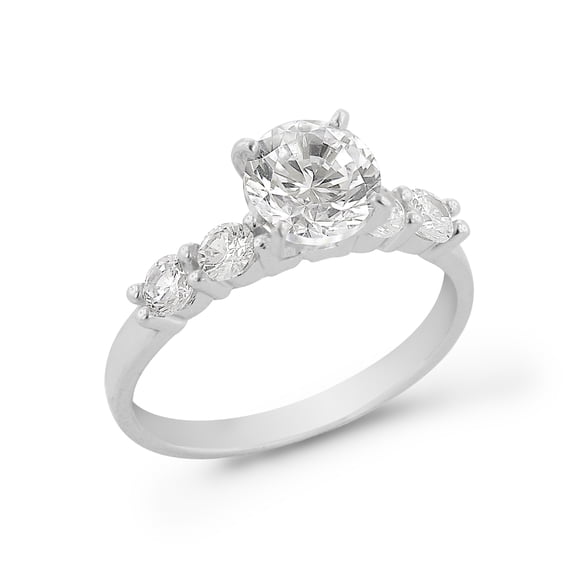JewelStop Engagement Ring Cubic Zirconia Engagement Ring 925 Sterling Silver