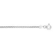 JewelStop 925 Sterling Silver Rhodium Plated 1.0 mm Round Box Chain Necklace, Lobster Claw - 16 Inches, 5.1gr.