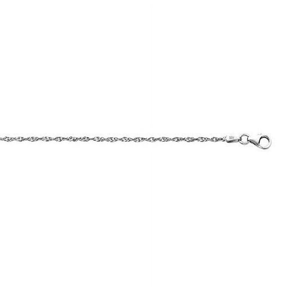 JewelStop 925 Sterling Silver Rhodium Plated 2.0Mm Singapore Chain 24"