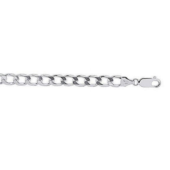 JewelStop 925 Sterling Silver Rhodium Plated 5.2 mm Curb Chain Necklace, Lobster Claw - 20 Inches, 13.5gr.