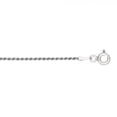 thumbnail image 1 of JewelStop Silver Rhodium Plated 1.25 mm Diamond-Cut Rope Chain Necklace, Lobster Claw - 16 Inches, 2.2gr., 1 of 5