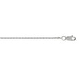 thumbnail image 1 of JewelStop Sterling Silver Silver Rhodium Plated 1.4mmDiamond Cut Rope Chain Necklace 20", 1 of 5