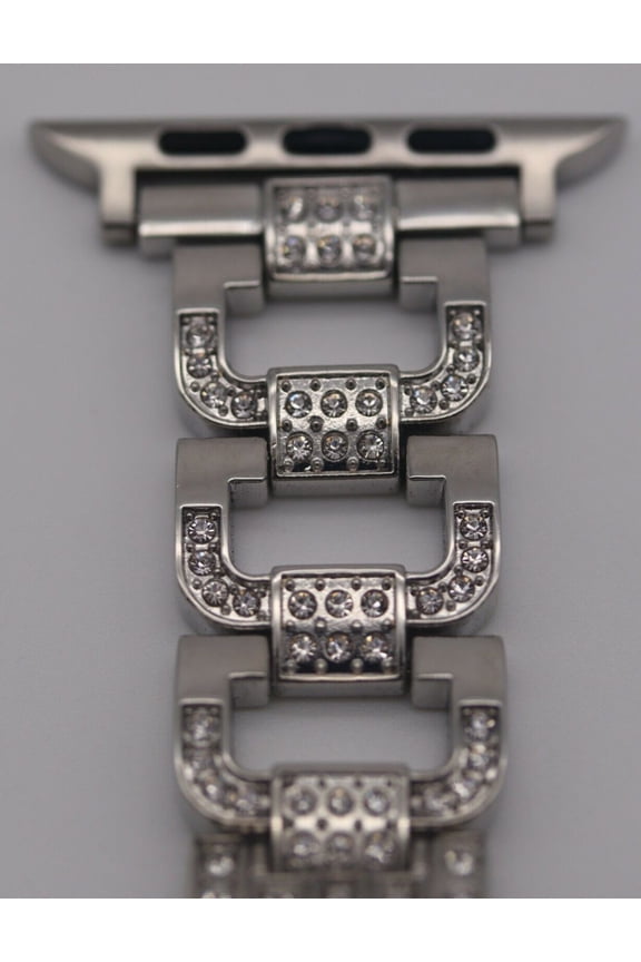 JewelTech 2 - Women Apple Watch Strap - Buckle Pattern and Zircon Studded