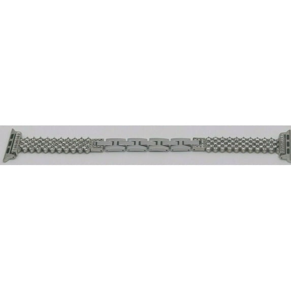 JewelTech 5 - Women Apple Watch Strap - Lattice Pattern and Zircon Studded